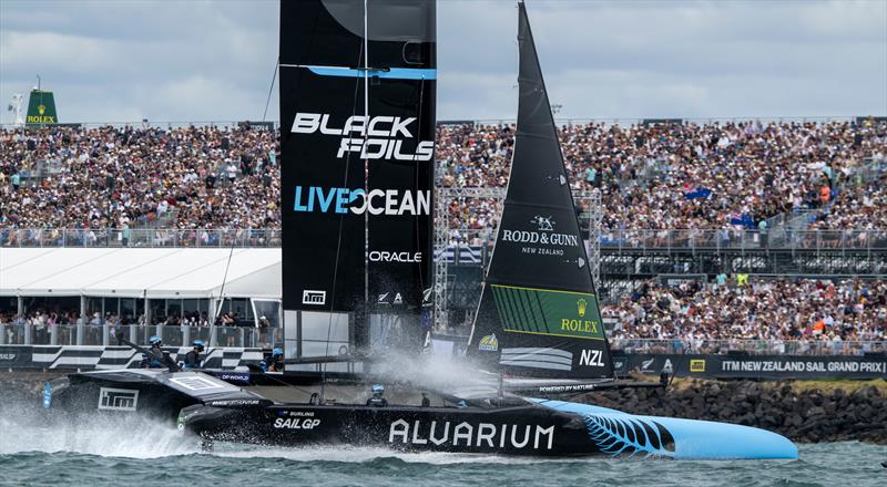 New Zealand SailGP Team, in action on Race Day 2 of Rolex SailGP Championship - ITM New Zealand Sail Grand Prix in Auckland - Sunday 19 January - photo © Ricardo Pinto for SailGP