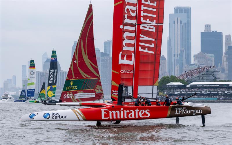 Emirates Great Britain SailGP Team - Mubadala New York Sail Grand Prix photo copyright Samo Vidic for SailGP taken at New York Sailing Club and featuring the F50 class