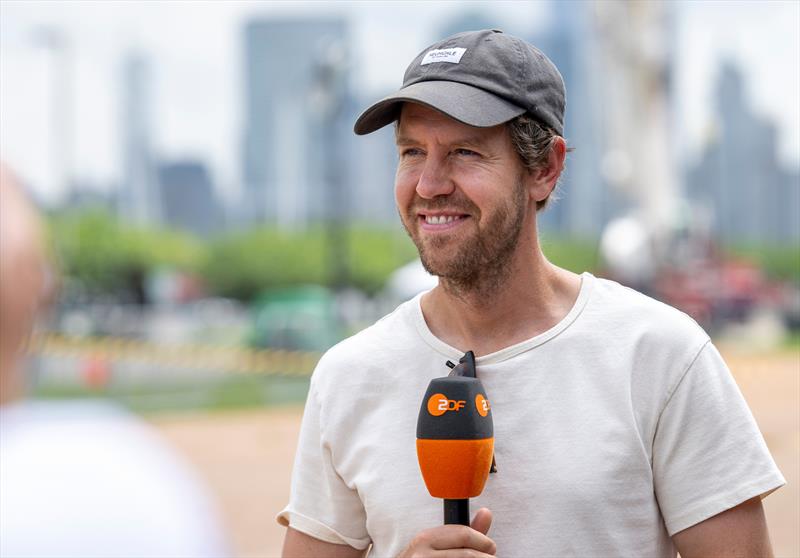 Sebastian Vettel, co-owner of Germany SailGP Team - Race Day 2 of the Mubadala New York Sail Grand Prix in New York - photo © Ricardo Pinto/SailGP