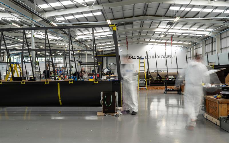 SailGP Team Australia's new wing is worked on at SailGP Technologies -  Southampton - July 2025 - photo © Jason Ludlow/SailGP