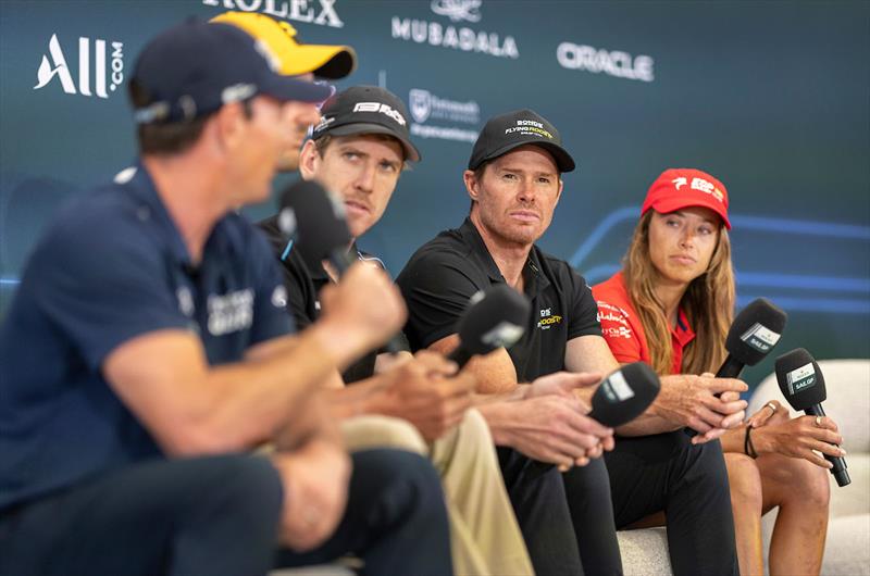 Pre-event press conference ahead of the Emirates Great Britain Sail Grand Prix in New Portsmouth, UK. Friday 18 July - photo © Simon Bruty/SailGP