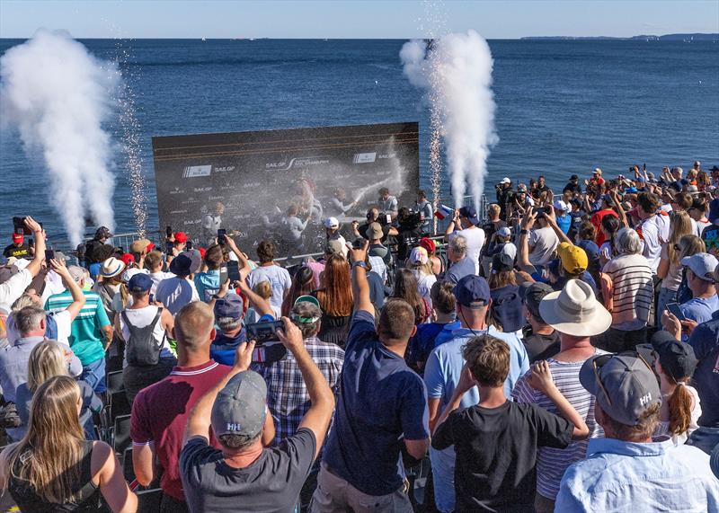 France SailGP Team celebrate their win at the Germany Sail Grand Prix - photo © Benjamin Rosewall for SailGP