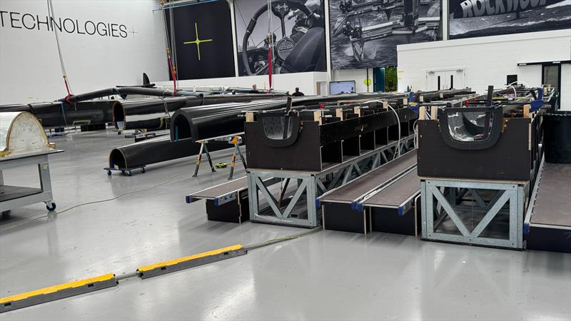 Construction and assembly area - SailGP Technologies - July 16, 2025 - photo © Richard Gladwell - Sail-World.com/nz