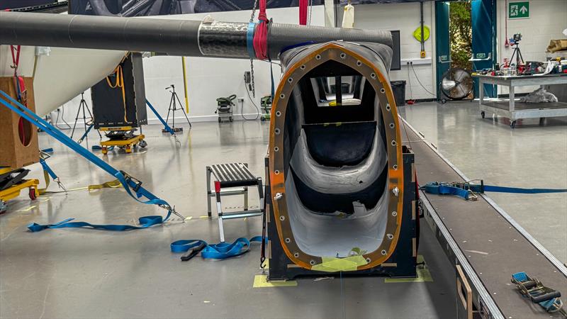 Forward hull section - SailGP Technologies - July 16, 2025 - photo © Richard Gladwell - Sail-World.com/nz