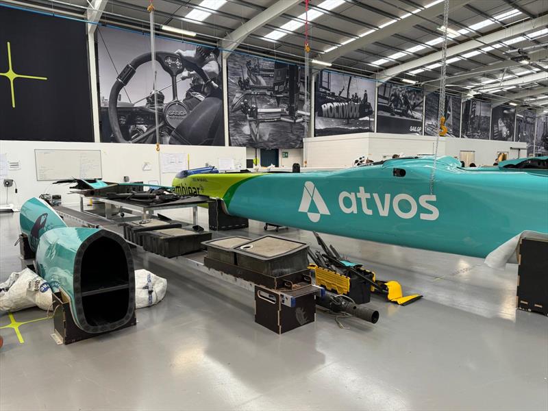 USA under repair - SailGP Technologies, Southampton, August 2025 - photo © SailGP Technologies