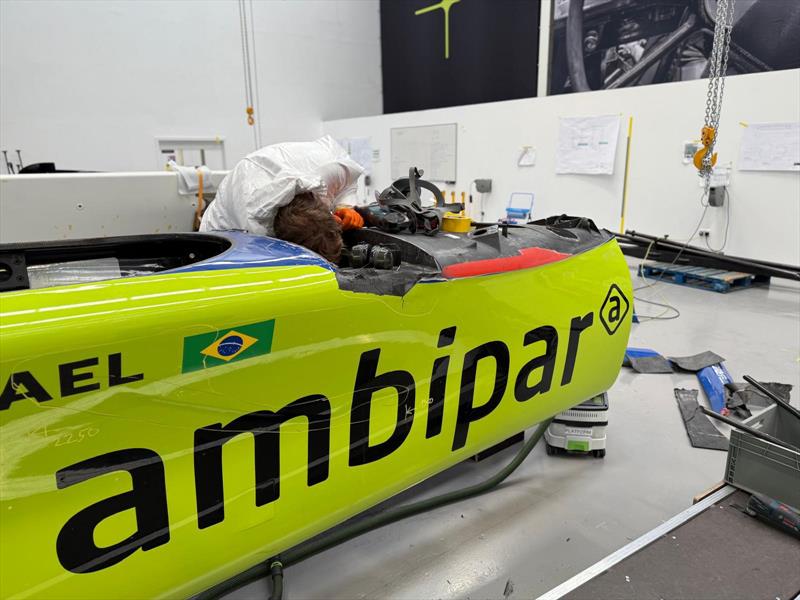 Brazil under repair - SailGP Technologies, Southampton, August 2025 - photo © SailGP Technologies