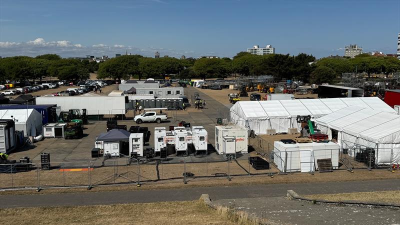 Part of the behind the scenes operation at SailGP Portsmouth, July 19 2025 - photo © Richard Gladwell / Sail-World.com / nz