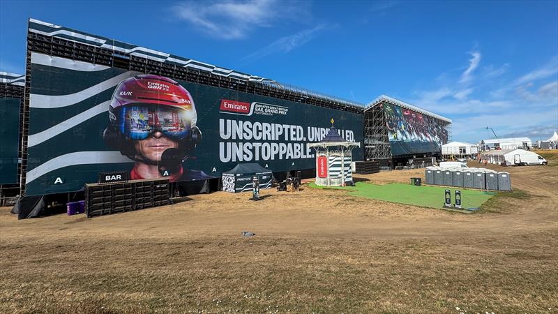 The back view of the grandstands at SailGP Portsmouth, July 19 2025 - photo © Richard Gladwell / Sail-World.com / nz