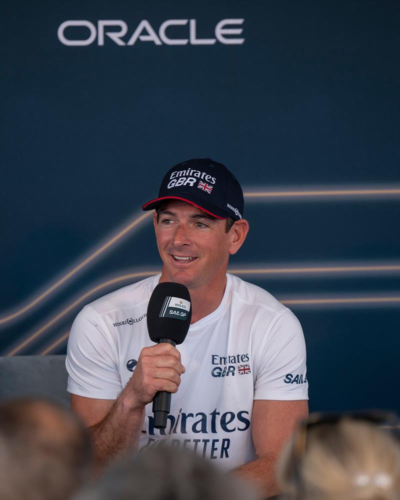 Emirates GBR Dylan Fletcher said the event was set to be a 'wild one' with strong wind forecast - photo © Jason Ludlow for SailGP