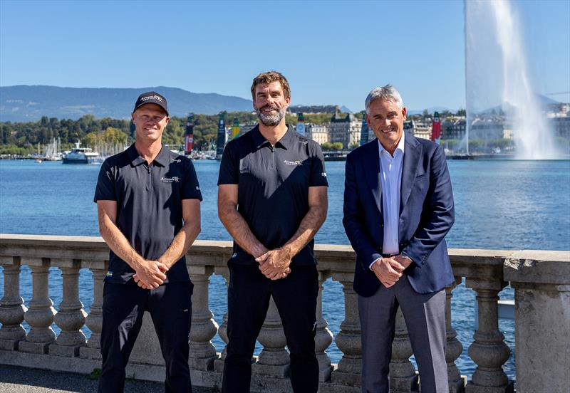 Nathan Outteridge, Iain Percy and Russell Coutts - SailGP Switzerland - September 18, 2025 - photo © Felix Diemer/SailGP