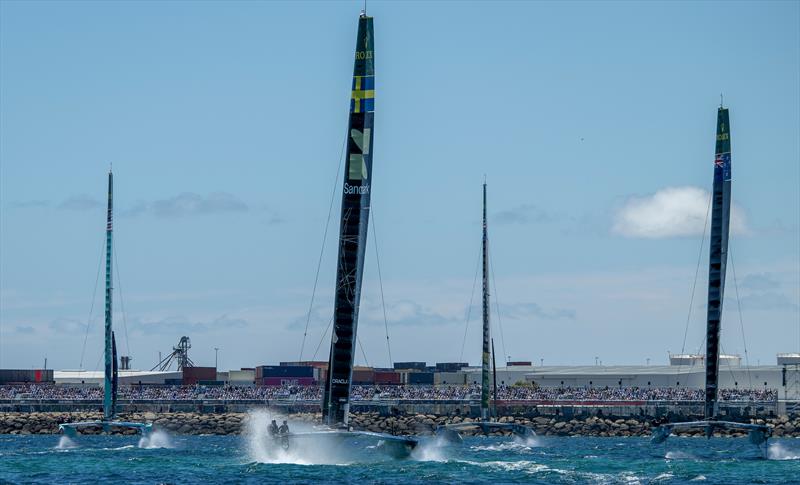 Sweden chases the pack - Oracle Perth Sail Grand Prix - Event 1, Day 1, Season 6 - January 17, 2026 - photo © Ricardo Pinto/SailGP