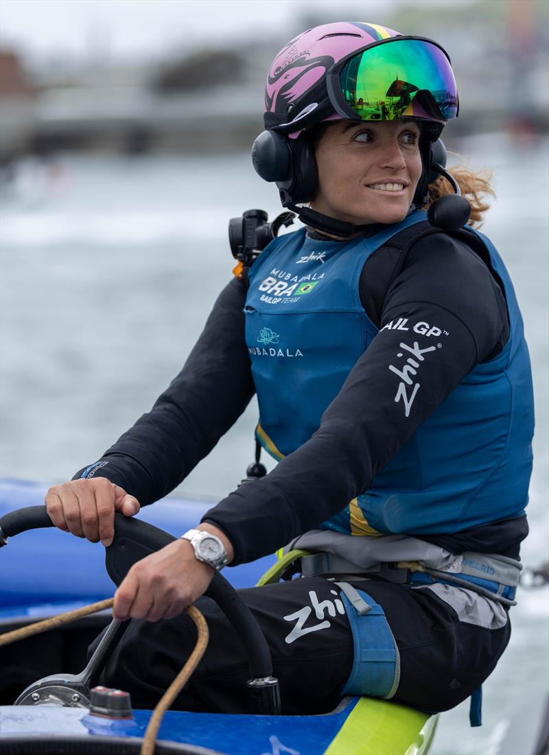 Martine Grael, the first female driver to join the Rolex SailGP Championship, became a Rolex Testimonee in 2024 photo copyright Rolex / Felix Diemer for SailGP taken at  and featuring the F50 class