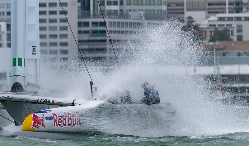 Red Bull Italy SailGP Team helmed by Phil Robertson in action, on Race Day 2 of the ITM New Zealand Sail Grand Prix in Auckland, New Zealand - photo © Felix Diemer for SailGP