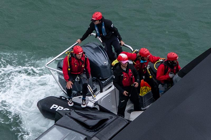 Safety boat crew - Day 1 of ITM NZ SailGP - Auckland - February 14, 2026 - photo © Simon Bruty/SailGP