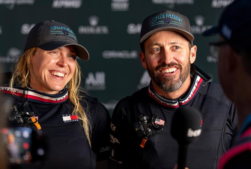 Anna Weiss and Taylor Cranfield - USA SailGP Team - Day 2 KPMG Australia SailGP Sydney, Australia - March 1, 2026 - photo © Felix Diemer/SailGP