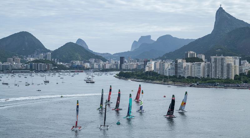 Race Day 1 of the ENEL Rio Sail Grand Prix - Rio de Janeiro, Brazil. Day 1 - 11 April. Rolex SailGP Championship Event 4 Season 6 - photo © Ricardo Pinto/SailGP
