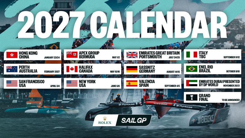 2027 Season Venues announcement - SailGP _ May 20, 2026 - photo © SailGP