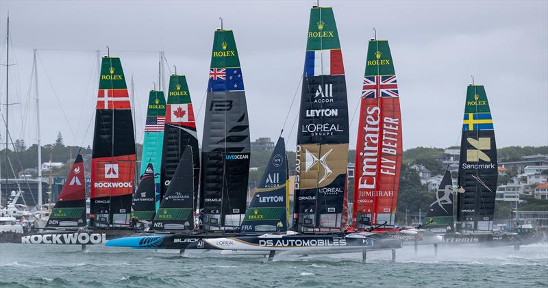 DS Automobiles SailGP Team France helmed by Quentin Delapierre - Race Day 1 of the ITM New Zealand Sail Grand Prix in Auckland, New Zealand.  - February 14, 2026 - photo © Felix Diemer/SailGP