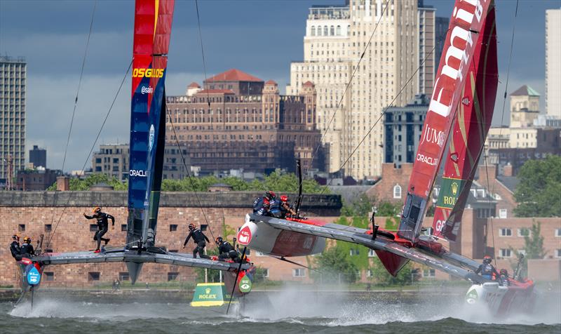  Emirates GBR -  Race Day 1 of the Mubadala New York Sail Grand Prix - May 30, 2026 photo copyright Ricardo Pinto/SailGP taken at New York Yacht Club and featuring the F50 class