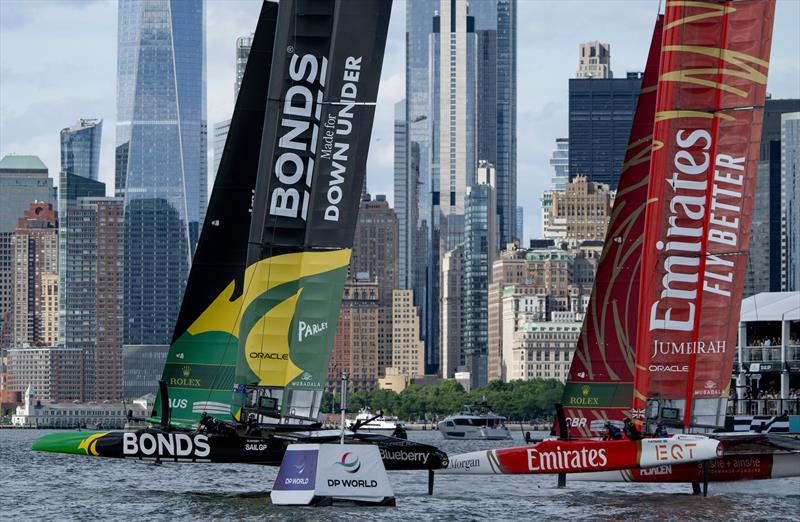 Emirates Great Britain and the Bonds Flying Roos -  Sail Grand Prix - New York - May 31, 2026 - photo © Ricardo Pinto/SailGP