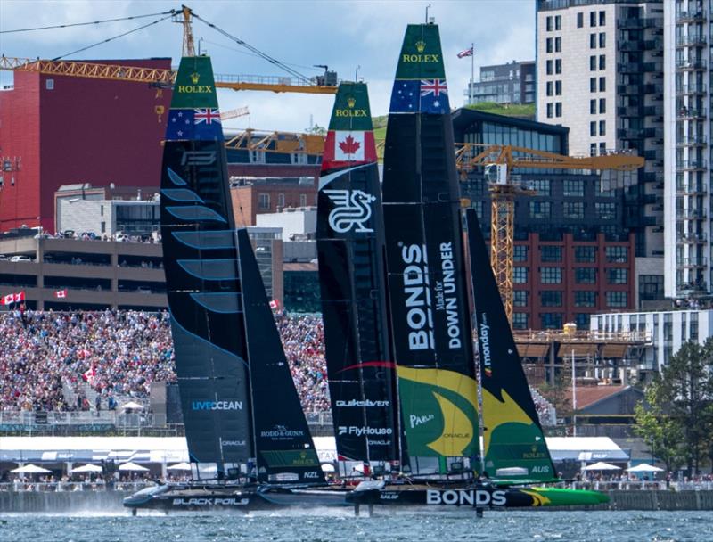 Black Foils drew a tough Flight  - Race Day 2 - Canada Sail Grand Prix in Halifax - June 22, 2026, photo copyright SailGP taken at Halifax Sailing Club and featuring the F50 class