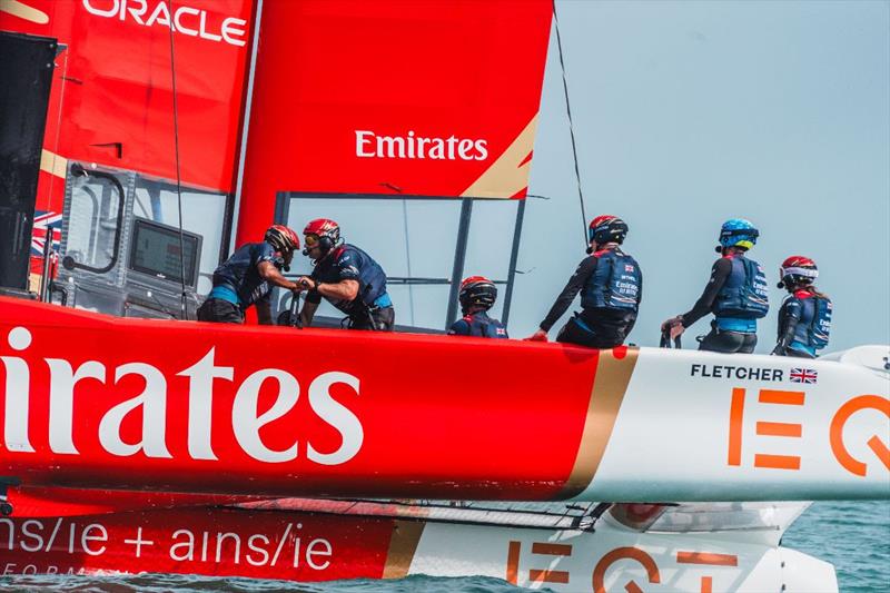 Race Day 1 of the Emirates Great Britain Sail Grand Prix in Portsmouth, United Kingdom - photo © Emirates GBR SailGP