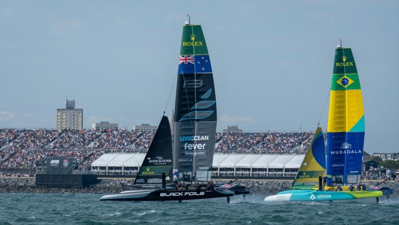 Black Foils - Day 1  - Emirates Great Britain SailGP  - Portsmouth, United Kingdom - July  25, 2026 - photo © Ricardo Pinto/SailGP