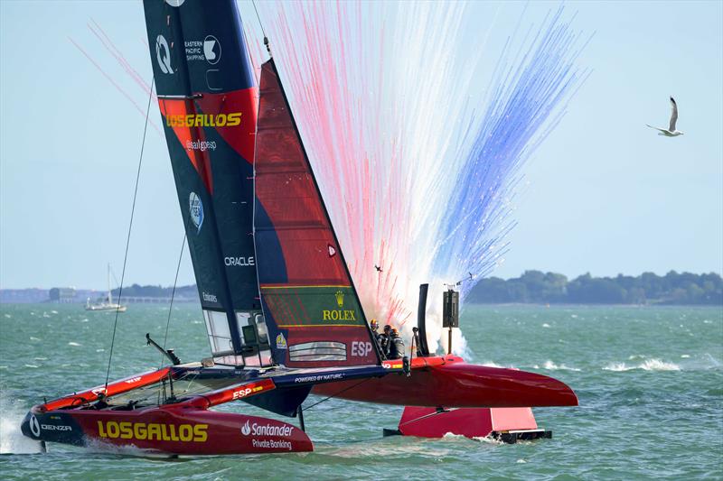 Spain's Los Gallos win the Emirates Great Britain Sail Grand Prix 2026 photo copyright David Maynard / www.alleycatphotographer.com taken at  and featuring the F50 class