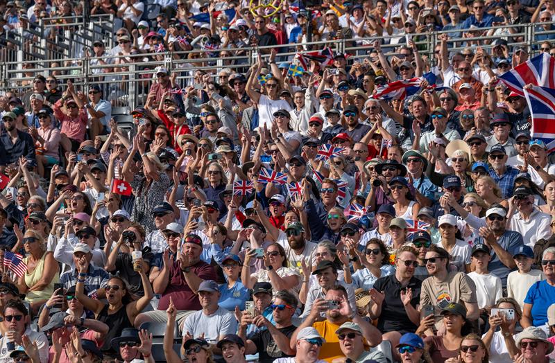 British fans turned out in force - cheering on the home team - Day 1 - Emirates Great Britain SailGP - Portsmouth - July 25, 2026 - photo © Gary Oakley/SailGP