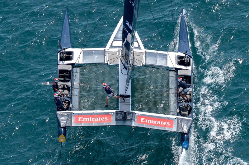 Explora Journeys Swiss SailGP Team driven by Sebastien Schneiter in action on Race Day 1 of the Spain Sail Grand Prix in Valencia, Spain - photo © Ricardo Pinto for SailGP