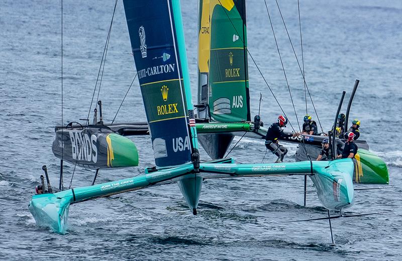 USA and Bonds Flying Roos - Day 2 - Spain Sail Grand Prix - Valencia - September 6, 2026 - photo © Andrew Baker/SailGP