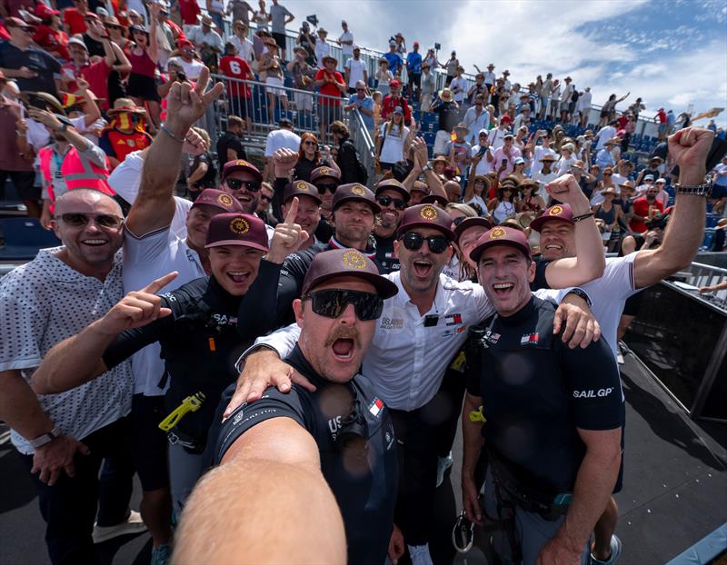 USA team and fans - Day 2 - Spain Sail Grand Prix - Valencia - September 6, 2026 - photo © Jason Ludlow/SailGP