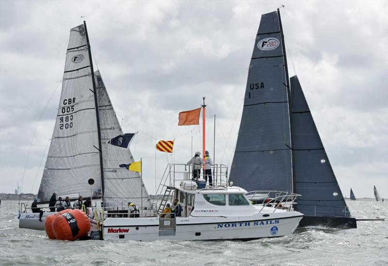 Farr 280s racing in the RORC Vice Admiral's Cup photo copyright Rick Tomlinson / www.rick-tomlinson.com taken at Royal Ocean Racing Club and featuring the Farr 280 class