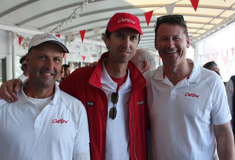 Outlaws Tom Quick (right) Julian Plante (middle) on day 1 of the Farr 40 MHYC One Design Trophy - photo © Jennie Hughes