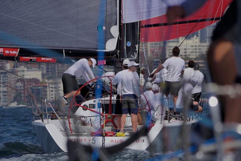 Sam Hill's Forty on day 1 of the Farr 40 Australian Open Series National Championship photo copyright Tilly Lock taken at Royal Sydney Yacht Squadron and featuring the Farr 40 class