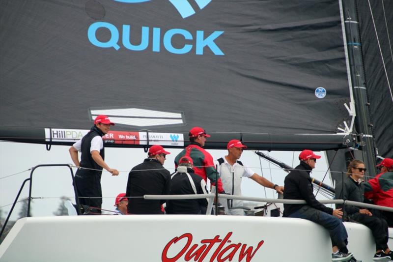 Tom and Alan Quick's Outlaw 2nd NSW State Title photo copyright Jen Hughes taken at Middle Harbour Yacht Club and featuring the Farr 40 class