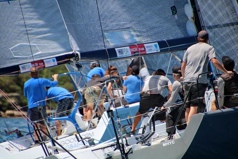 HillPDA Racing (right) and Good Form photo copyright Jen Hughes taken at Middle Harbour Yacht Club and featuring the Farr 40 class