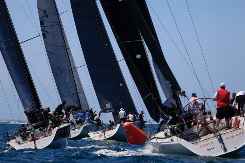 Farr 40 fleet Newcastle OD Trophy 2017 photo copyright Allan Coker Photography taken at Royal Sydney Yacht Squadron and featuring the Farr 40 class