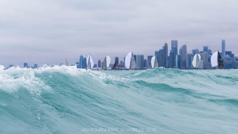 2018 Farr 40 World Championships Day 1 photo copyright Ian Roman / Farr 40 Worlds 2018 taken at Chicago Yacht Club and featuring the Farr 40 class
