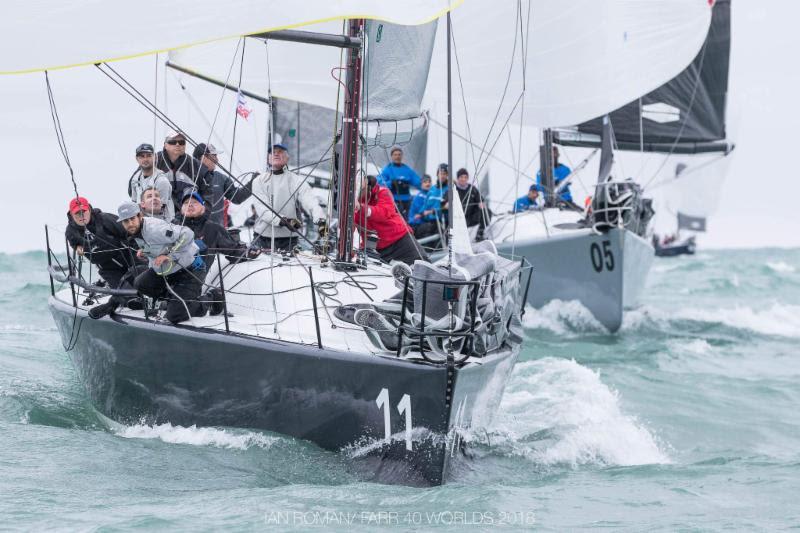 2018 Farr 40 World Championships Day 2 photo copyright Ian Roman / Farr 40 Worlds 2018 taken at Chicago Yacht Club and featuring the Farr 40 class