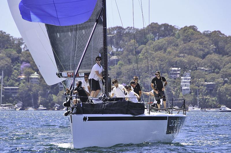 Time to gybe on board Double Black - photo © Farr 40 Australia