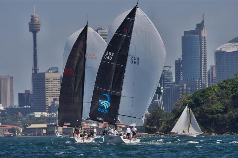 Outlaw and Zen out in front - Day 3, Farr 40 Australian Open Series National Championship - photo © Tilly Lock Media