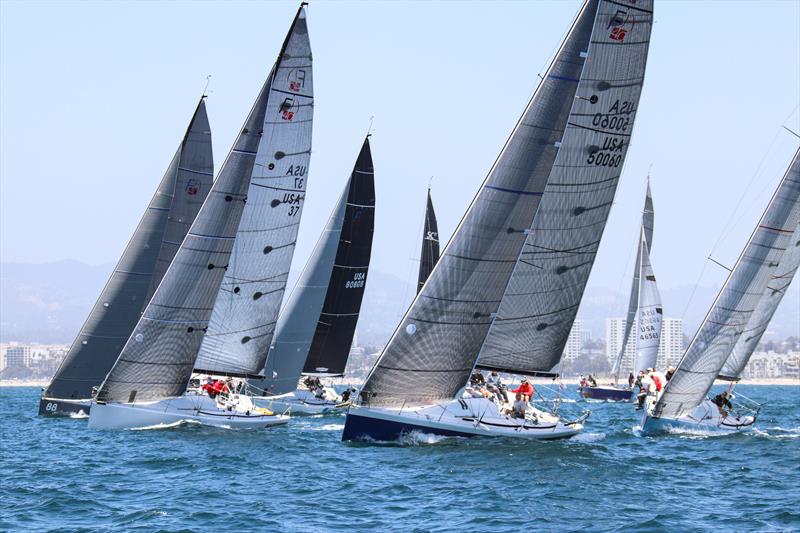 Racecourse action at Cal Race Week photo copyright Joysailing taken at California Yacht Club and featuring the Farr 40 class