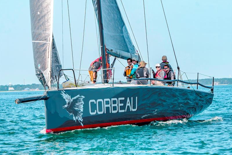 VENONA Trophy winner Corbeau take on Edgartown Race Weekend's 2025 'Round-the-Island Race photo copyright Miste Photography taken at Edgartown Yacht Club and featuring the Farr 400 class