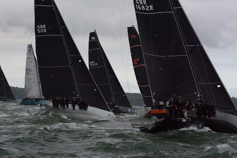 One Ton Cup day 1 photo copyright Trevor Pountain taken at Royal Southern Yacht Club and featuring the Fast 40 class