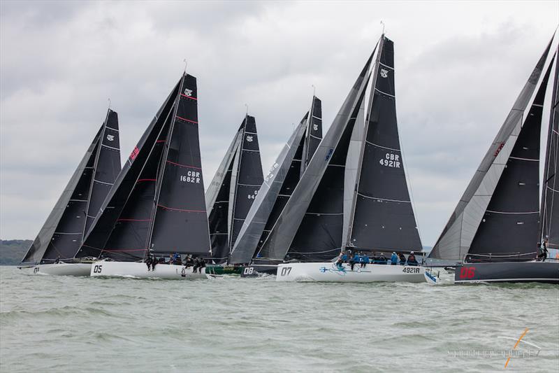 Competitive starts in the Fast 40 Henri Lloyd Trophy photo copyright Alex & David Irwin / www.sportography.tv taken at Royal Southern Yacht Club and featuring the Fast 40 class