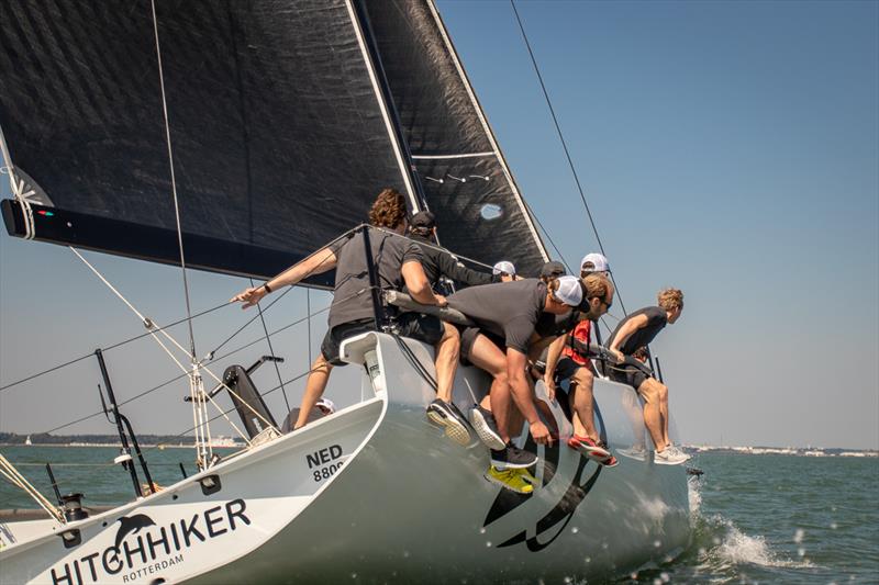 Bas de Voogd's Hitchhiker finishes 2nd in the Fast 40 Nationals photo copyright Gordon Upton / VR Sport taken at Royal Thames Yacht Club and featuring the Fast 40 class