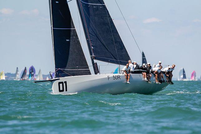 Peter Morton's CF40  Girls on Film on Lendy Cowes Week day 2 photo copyright Paul Wyeth / Lendy Cowes Week taken at Cowes Combined Clubs and featuring the Fast 40 class