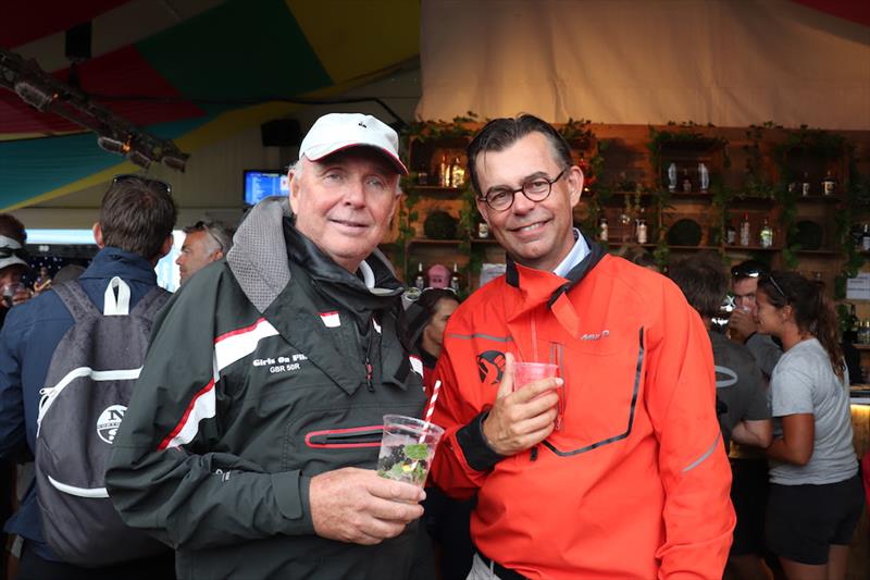 Peter Morton and Bas de Voogd during the FAST40 Prize Giving at Lendy Cowes Week photo copyright Louay Habib / FAST4 taken at Cowes Combined Clubs and featuring the Fast 40 class