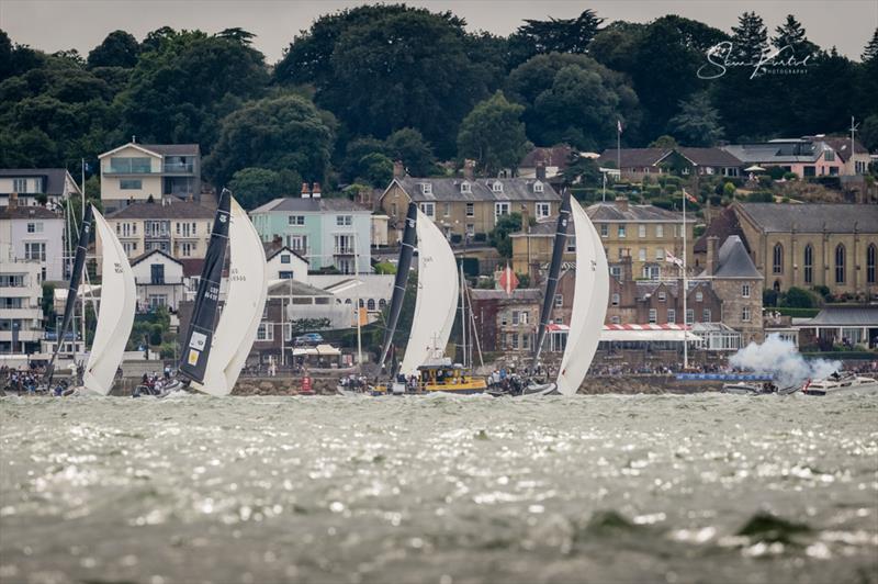 King's Cup at Cowes photo copyright Sam Kurtul / www.worldofthelens.co.uk taken at Royal Yacht Squadron and featuring the Fast 40 class